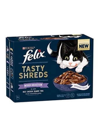 Picture of Purina Felix Mixed Selection Tasty Shreds 12X80g